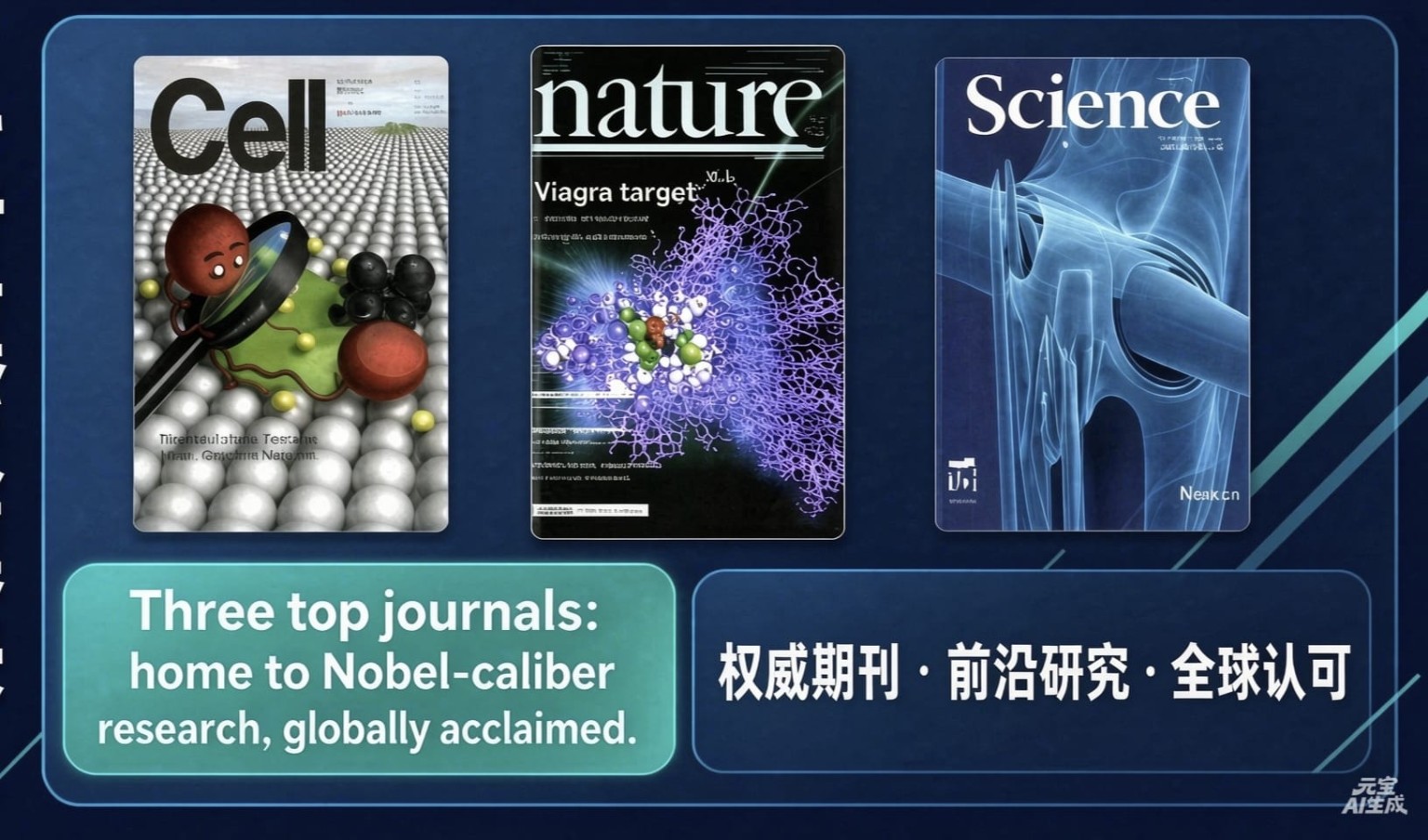 Scientific journal visual